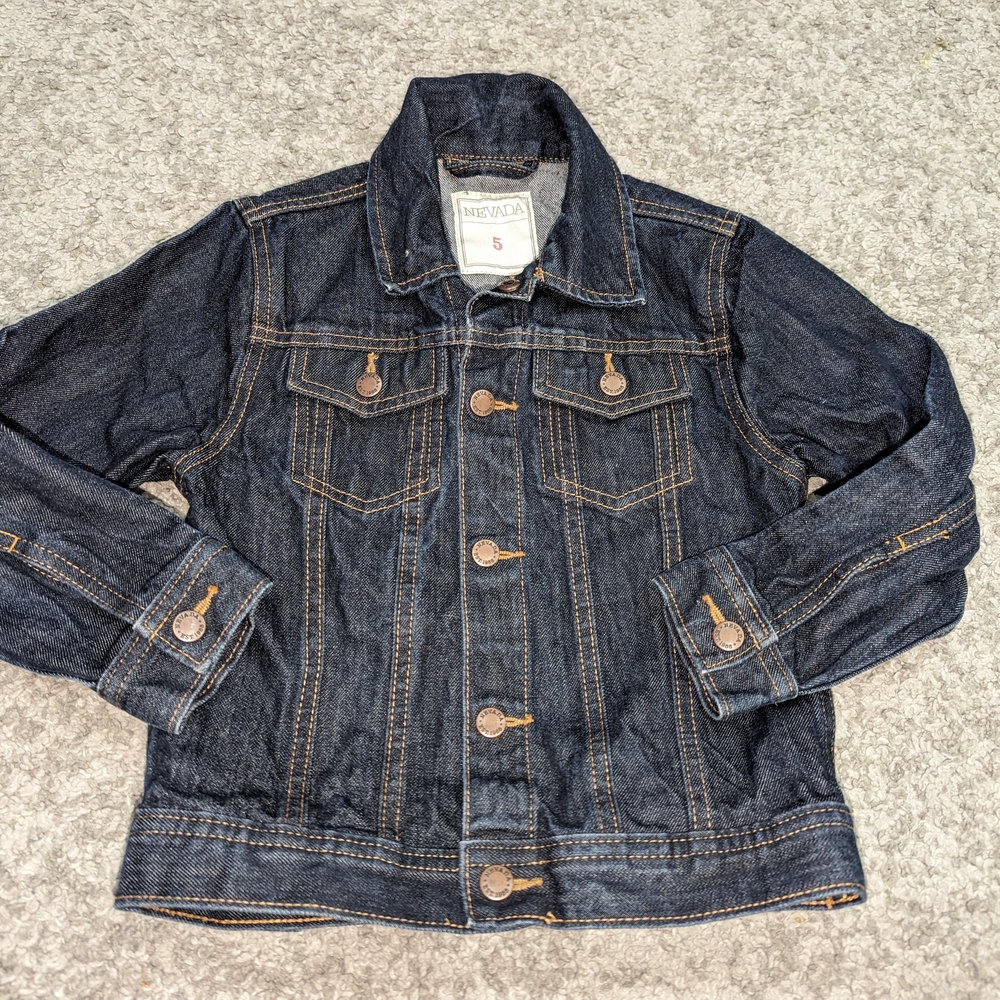 Nevada Kids Denim button up jean Jacket